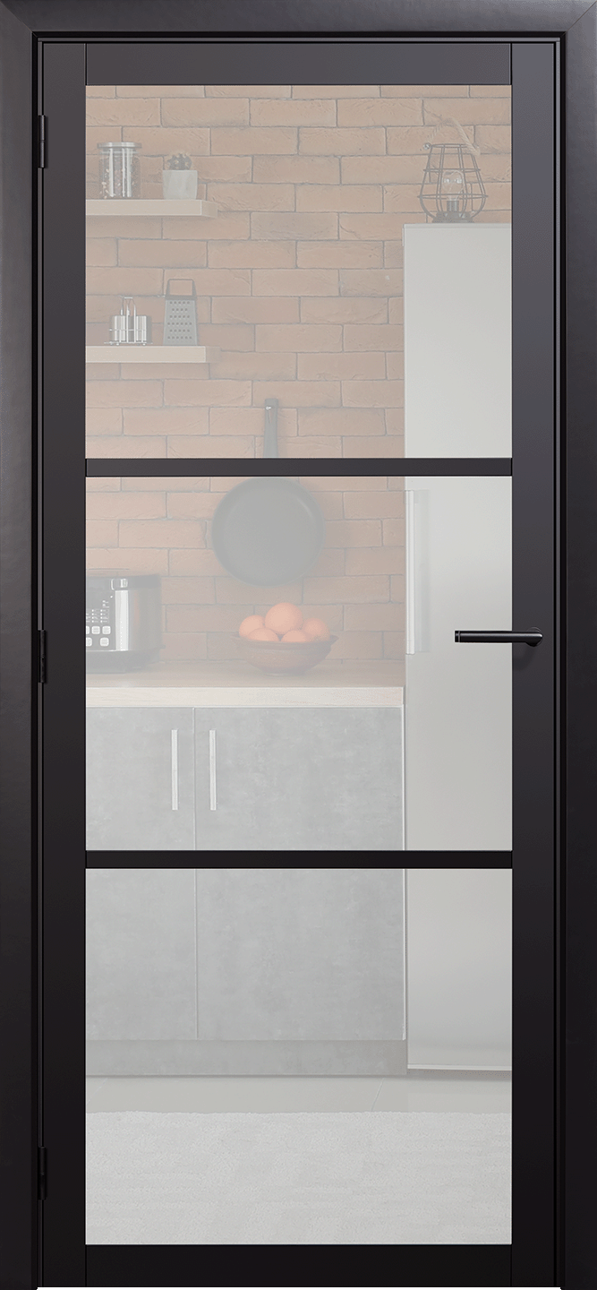 Steel Look binnendeur Model 1003 (mat glas)