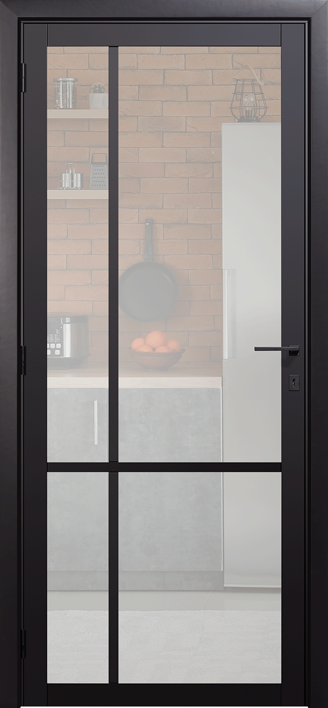 Steel Look binnendeur Model 1005 (mat glas)